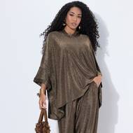 Třpytivý top 1599 Kč, třpytivé kalhoty 1599 Kč, Ulla Popken