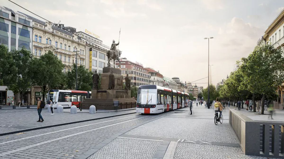 Až 180 tramvají za hodinu v jednom směru může přejet přes magistrálu u Národního muzea