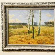 Barevný podzim uvidí návštěvník na plátně Tři břízky (kolem roku 1925).