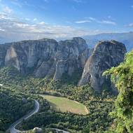 Výhled z klášterů v Meteoře