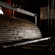 Kovový válec s „nakolíkovanou“ melodií 