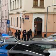 Zásah policie na pražském Žižkově