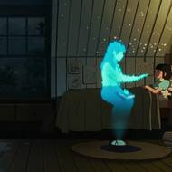 Rodiče Iris v podobě hologramů