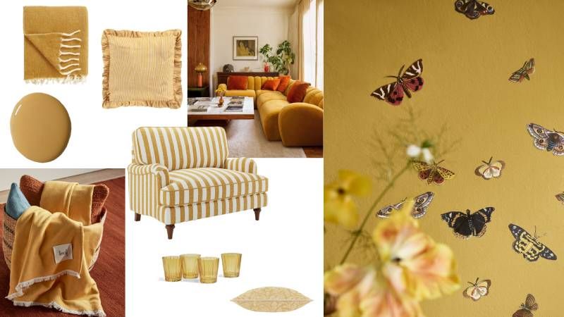 Okrová barva se vrací na výsluní. Do interiérů přináší teplo a noblesu