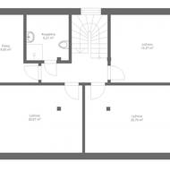 Půdorys horního podlaží