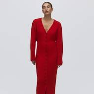 Šaty z žebrovaného úpletu, H&M, 979 Kč