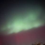 Na obloze záře krásně pulzovala.