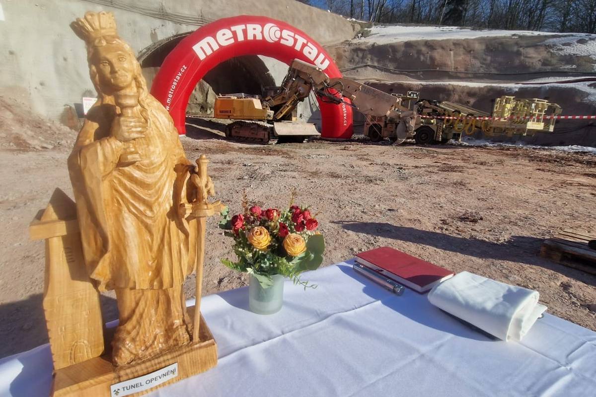 Svatá Barbora je patronkou horníků, ale i tunelářů.