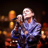 Kateřina Marie Tichá během koncertu.