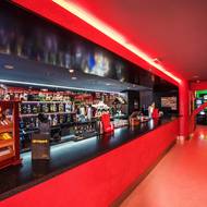 Bar v Showparku v pražských Holešovicích