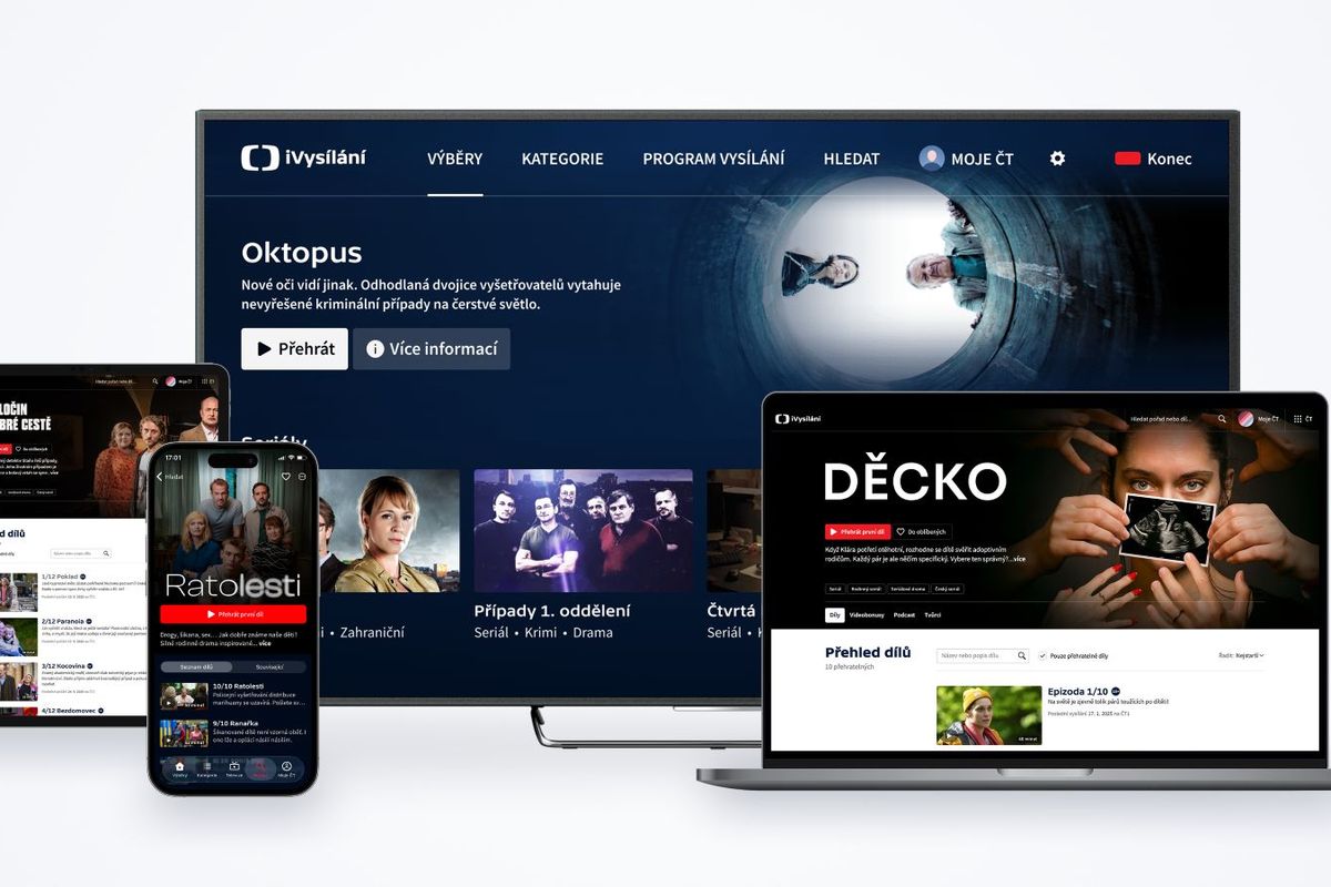 Nejúspěšnějším digitálním produktem České televize bylo loni iVysílání. Sledovalo ho 1,9 milionu lidí měsíčně