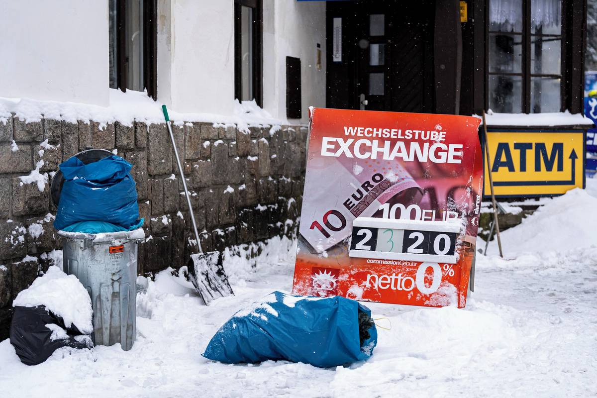 Směnné kurzy ve Špindlerově mlýně? Hluboko pod aktuálním stavem.