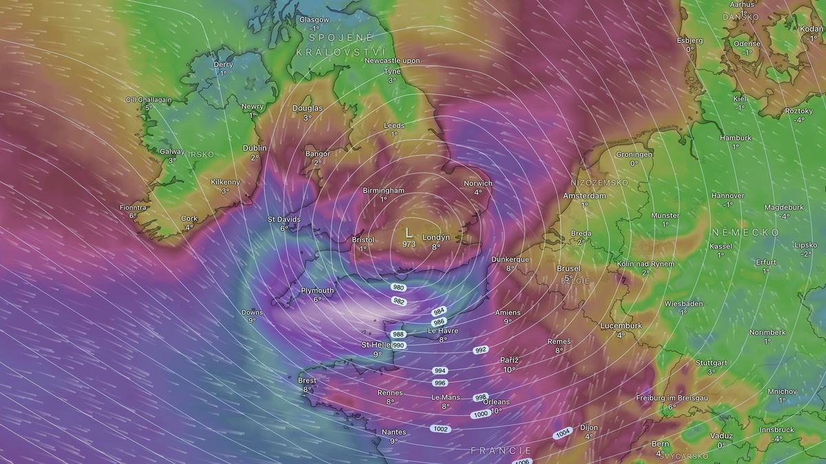 Bouře Goretti zasáhne Evropu silou hurikánu. Do Česka přinese sníh