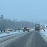 Ranní situace na D1 směr do Brna