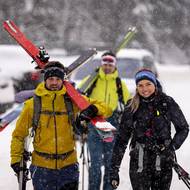 Do „Špindlu“ se v prvním víkendu začínajícího roku vydaly tisíce lyžařů. Příroda jim dopřála spoustu nového prašanu.