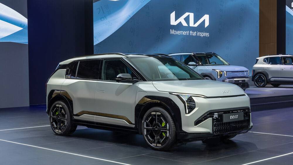 Kia EV3 GT je kompaktním elektrickým SUV s výkonem 215 kW.