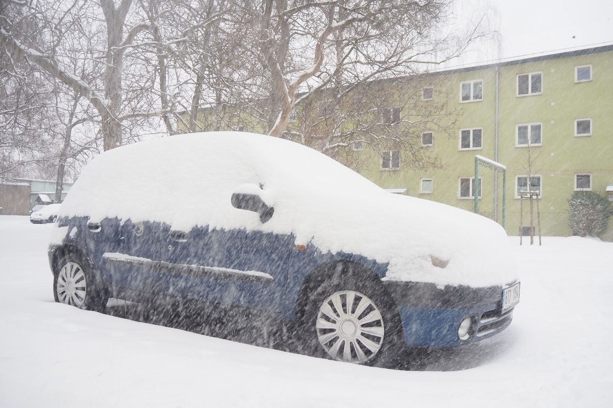 FOTO: Ostravu zasypaly přívaly sněhu