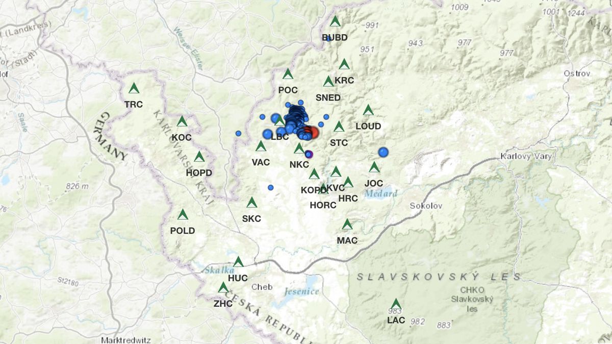 Zemětřesení na Chebsku a Sokolovsku, lidem drnčely okenní tabulky