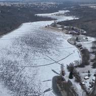 Zamrzlá Hostivařská přehrada