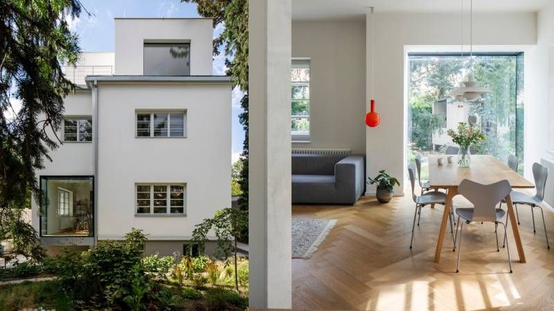 Vila v Praze je po rekonstrukci pro své obyvatele důstojnou oázou klidu  