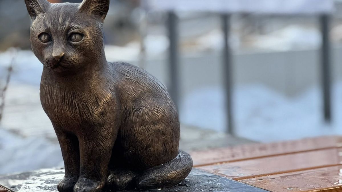 Kocour Mikeš má vlastní sochu. Modřanské celebritě ho vyrobila světoznámá dílna