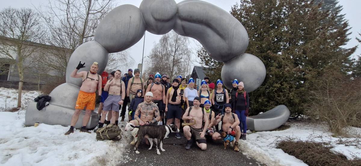 Parta účastníků na začátku cesty v Liberci.