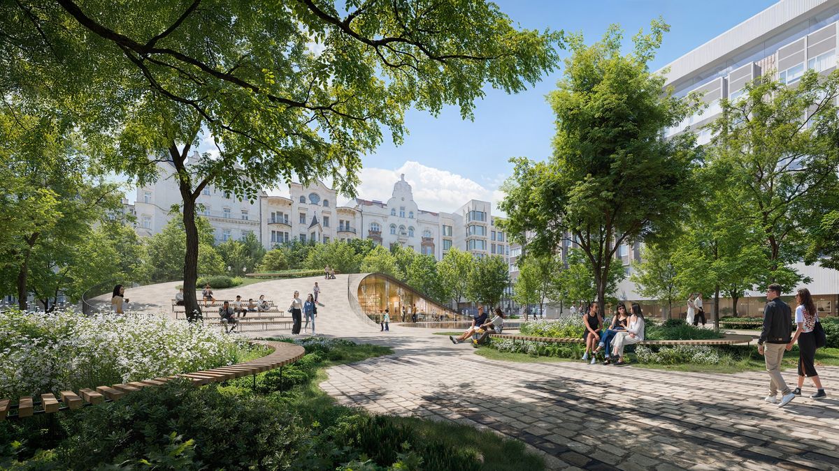 Jako duna. Tvář Pařížské ulice v centru Prahy promění vítězní architekti z Dánska