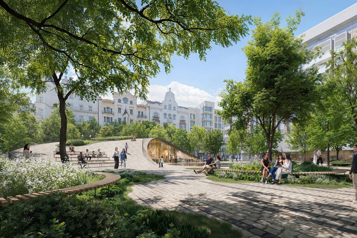 Jako duna. Tvář Pařížské ulice v centru Prahy promění vítězní architekti z Dánska