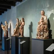 Madona z Havraně v expozici v Anežském klášteře v Praze