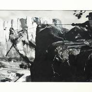 Old Shatterhand drží na laně Vinnetoua (kvaš, 1935)