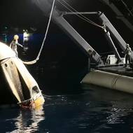 Příprava k návratu modulu na pevninu