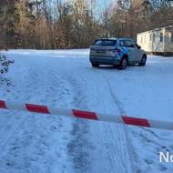 Muž chtěl na Brněnsku podplavat pod ledem a už se nevynořil. Policie na místě tragédie.