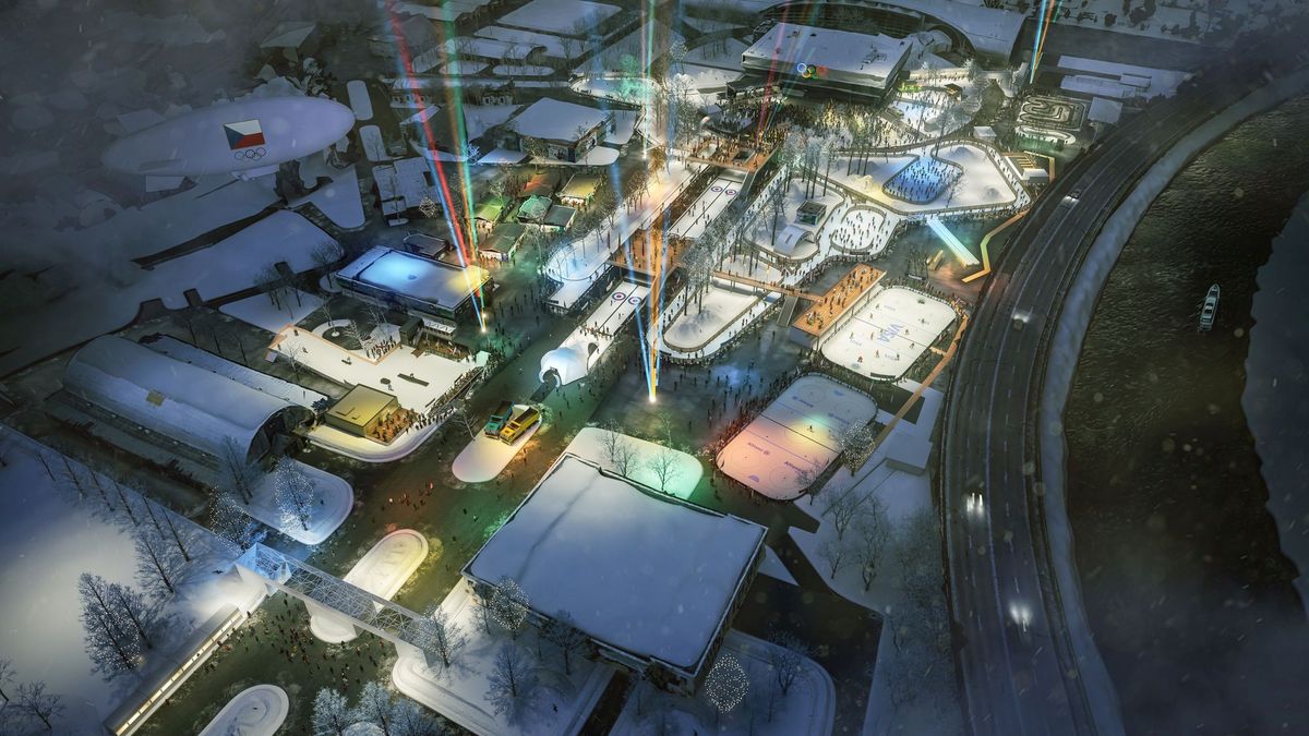 Olympijský areál se probouzí. Českobudějovické výstaviště zasypává sníh, staví se sjezdovka i běžkařský okruh