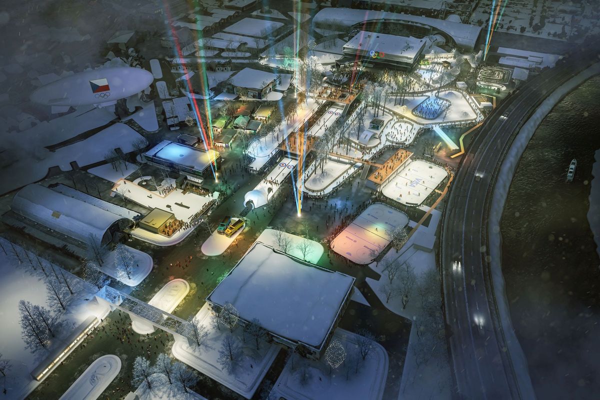 Olympijský areál se probouzí. Českobudějovické výstaviště zasypává sníh, staví se sjezdovka i běžkařský okruh