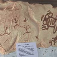 V muzeu lze spatřit malbu šavlozubé žáby, která byla objevena v místních jeskyních.  