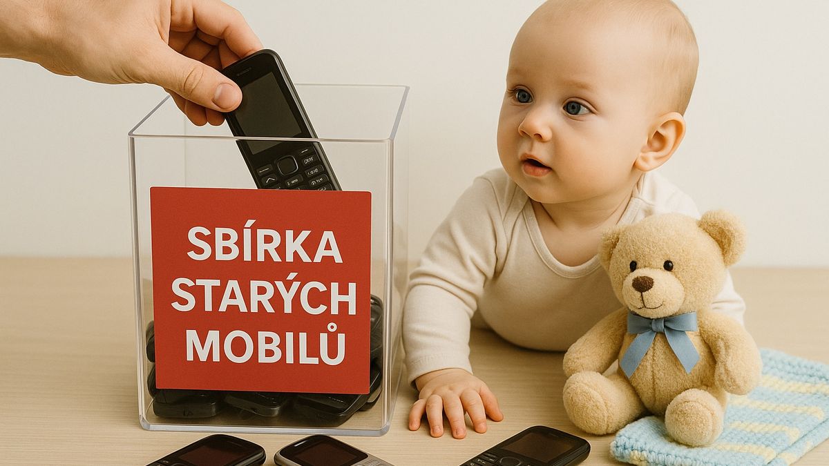Odpadáři v Brně vybírají staré mobily, chtějí pomoci nemocničnímu oddělení pro dříve narozené děti