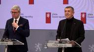 Tisková konference po jednání vlády