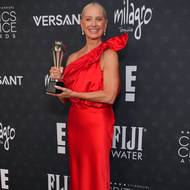 Herečka Katherine LaNasa v šatech Louis Vuitton.