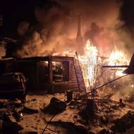 Požár chalupy ve Vizovicích na Zlínsku