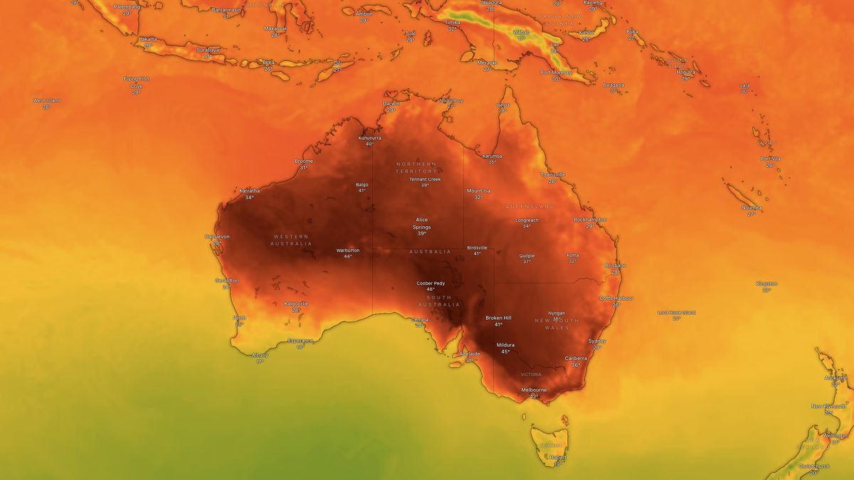 Austrálii čeká nejintenzivnější vlna veder od „černého léta“ 2019/2020