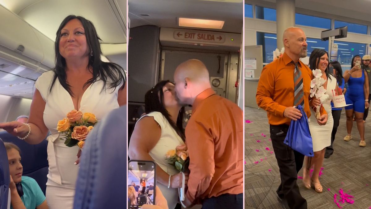 Cestující na komerčním letu se stali hosty svatby v oblacích