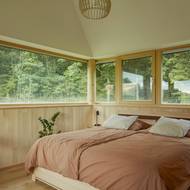 Horní podlaží je vyhrazeno především pro odpočinek.