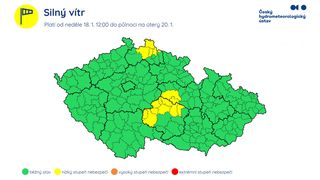 Meteorologové varují před silným větrem
