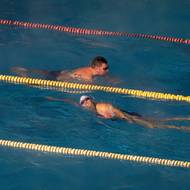 Vyhřívaný venkovní bazén v Podolí.