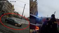 Řidič se před policií řítil centrem Prahy po chodnících, lidé uskakovali. Šílenou jízdu natočila kamera