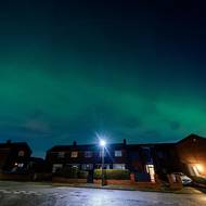 Nezvykle osvětlené anglické sousedství v Liverpoolu.