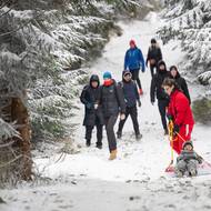 Silvestrovský výšlap na Lysou horu.