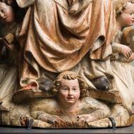 Detail plastiky Madona z Havraně