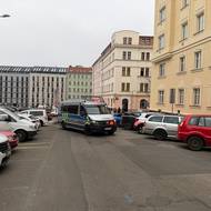 Zásah policie na pražském Žižkově