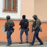 Zásah policie na pražském Žižkově